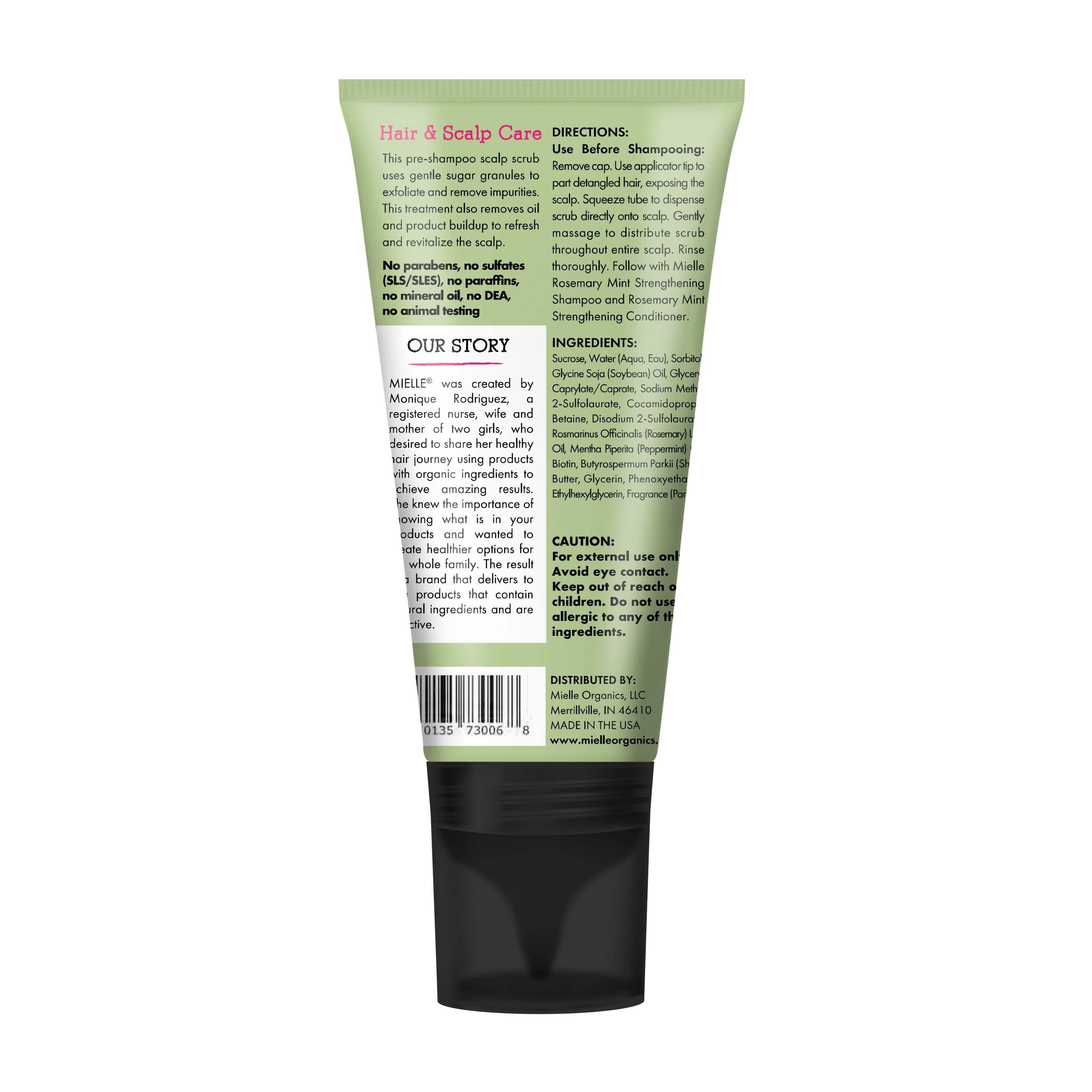 Mielle Rosemary Mint Clarifying Sugar Scalp Scrub 6 Oz
