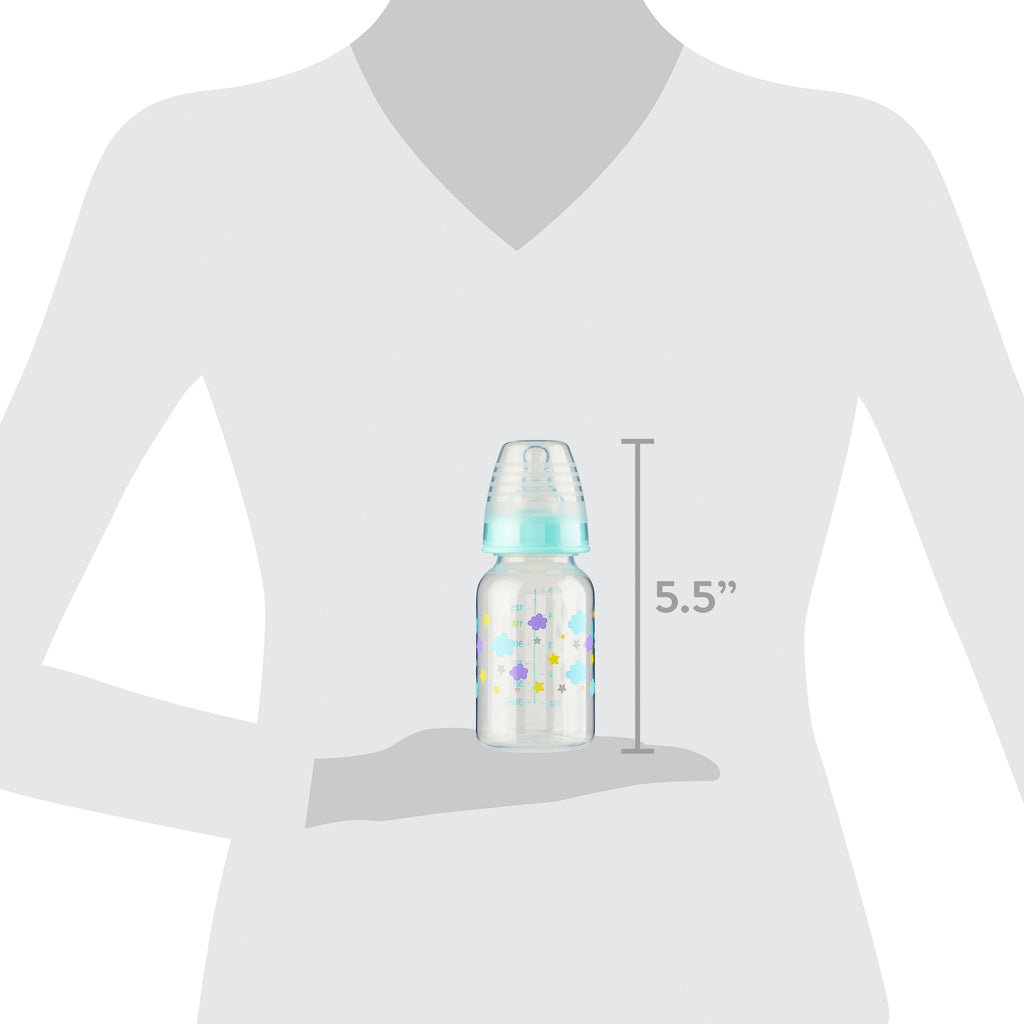 Parent'S Choice Standard Neck Baby Bottle, 5 Fl Oz, Newborn 0 Month & Up, Multicolor, Unisex