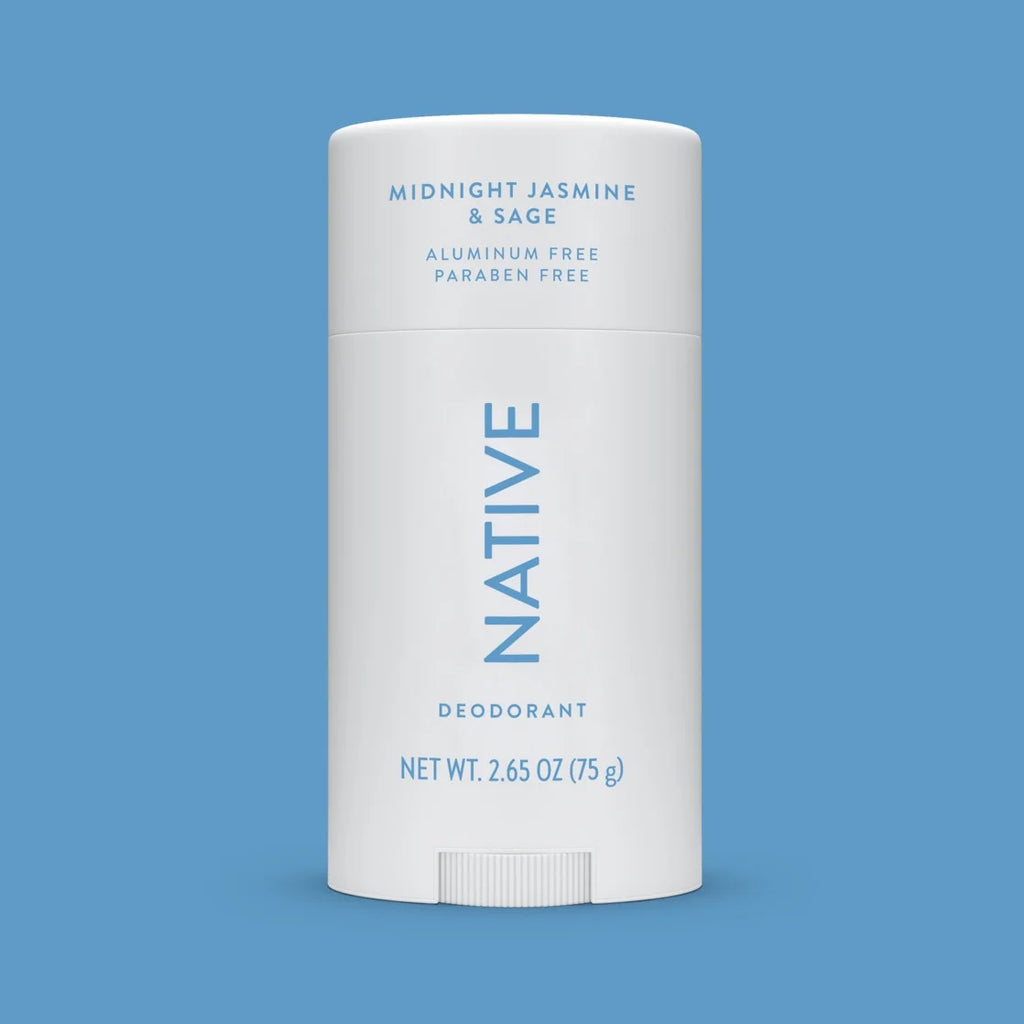 Native Deodorant, Aluminum Free, Midnight Jasmine & Sage, Deodorant for Women and Men, 2.65 Oz