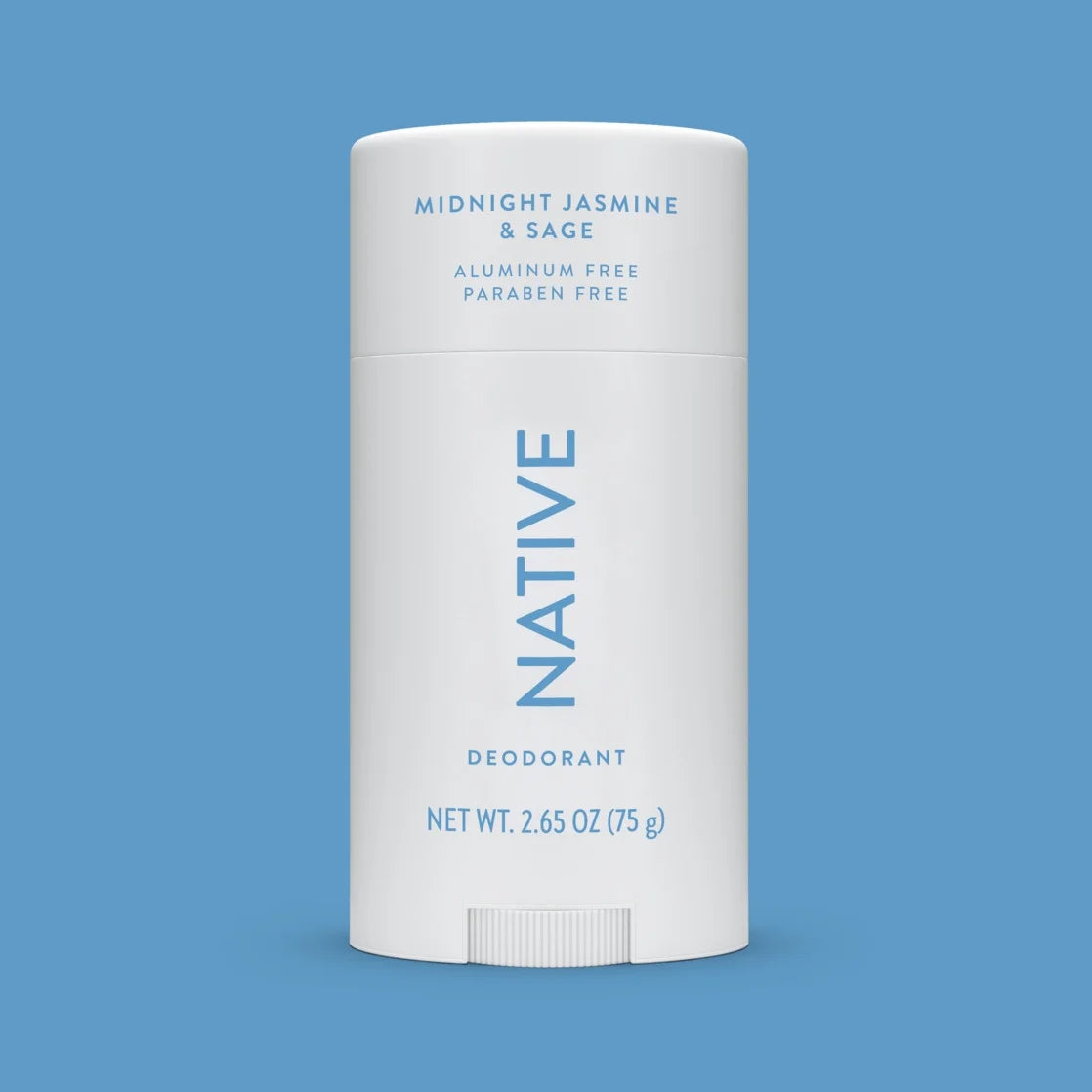 Native Deodorant, Aluminum Free, Midnight Jasmine & Sage, Deodorant for Women and Men, 2.65 Oz
