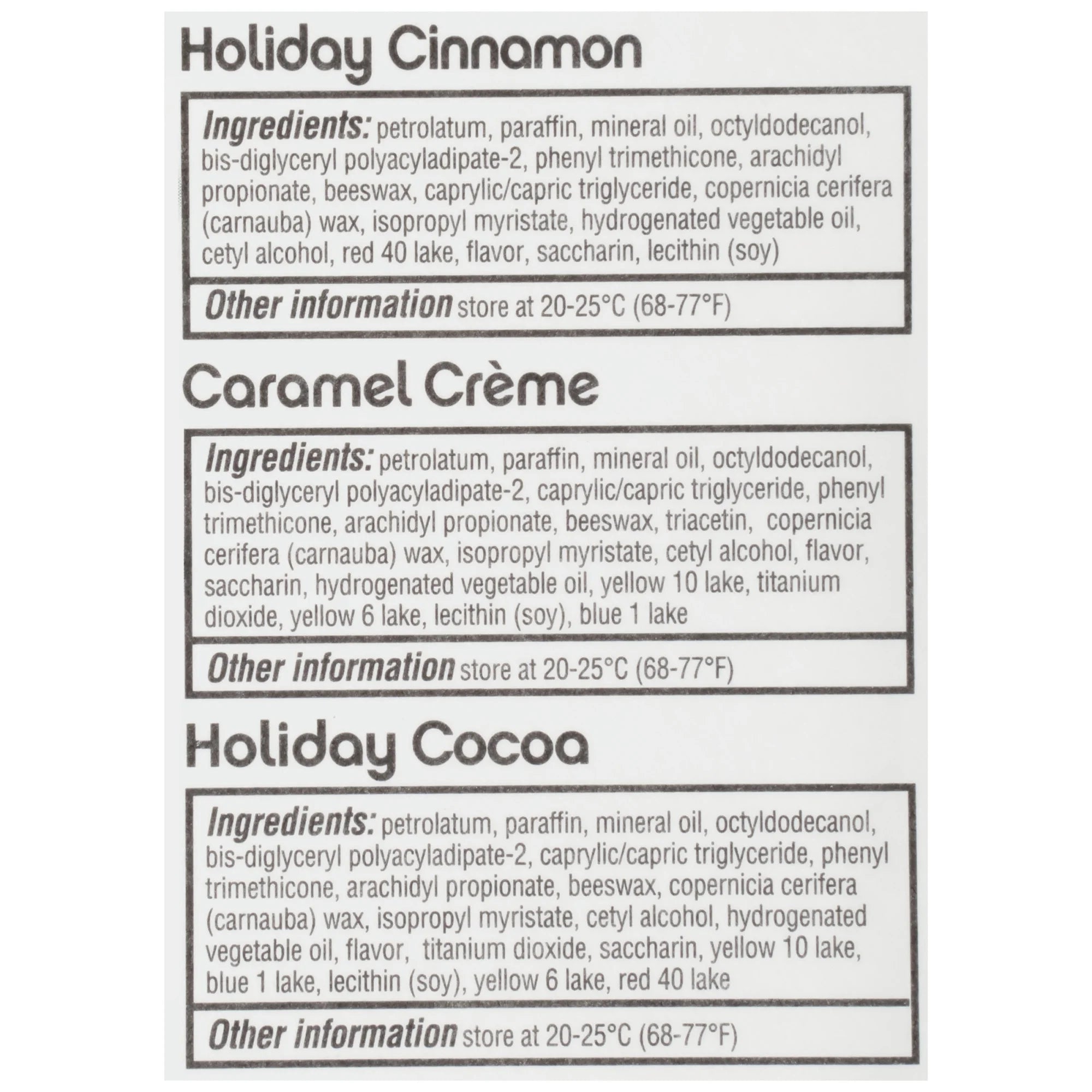 Chapstick Holiday Collection Holiday Lip Balm Tubes Variety Pack - 0.15 Oz (Pack of 3)