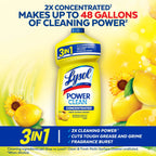Lysol Power Clean Multi-Surface Cleaner, 2X Concentrated Pour, 48 Fl Oz