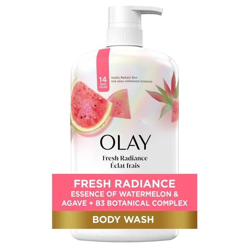 Fresh Outlast Women'S Body Wash, Watermelon & Agave, Pump, 33 Fl Oz