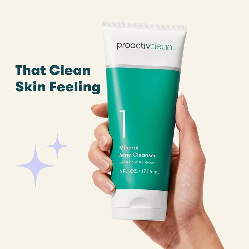Clean Mineral Acne Cleanser, Sulfur Acne Treatment Face Wash, Dermatologist Deve