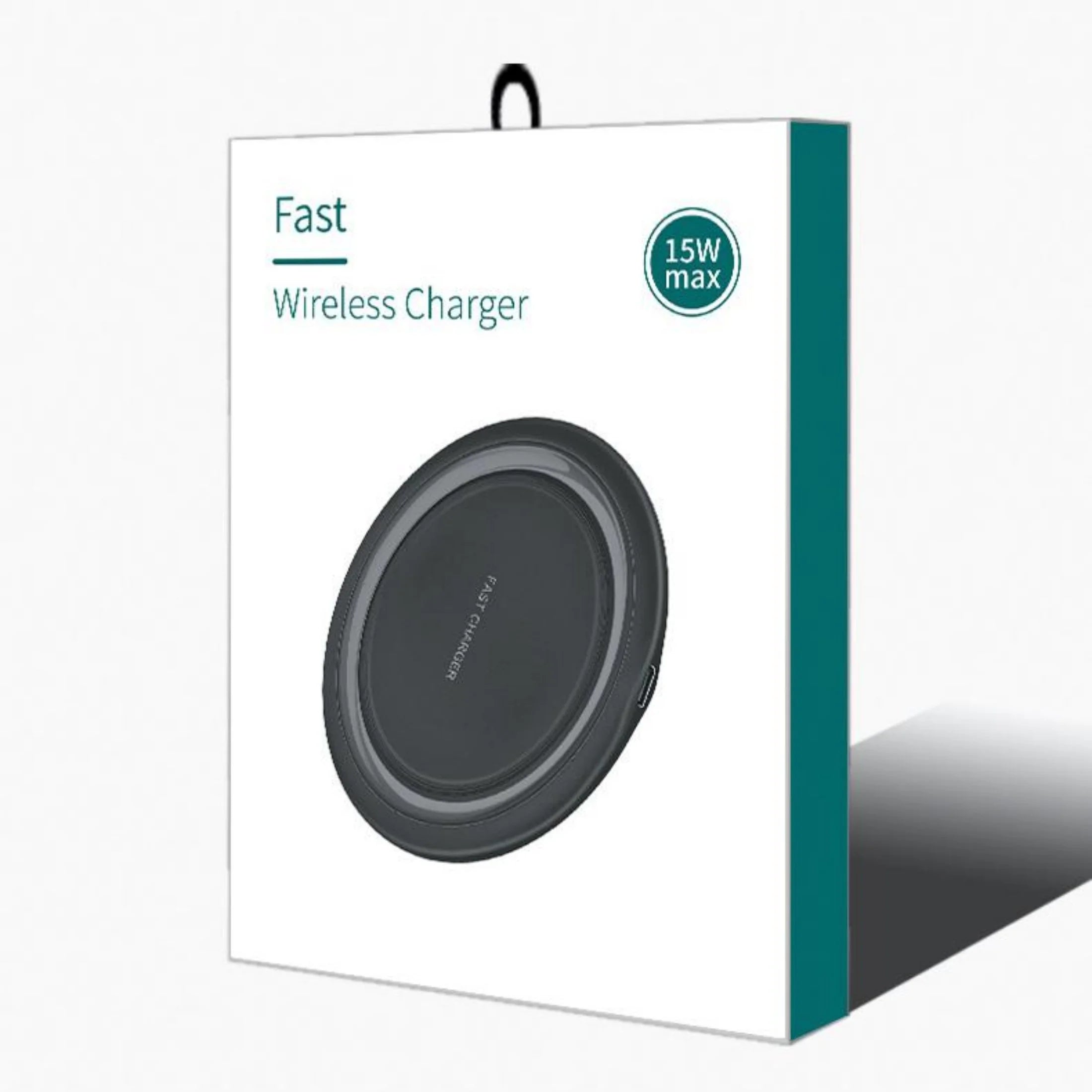 SHANLIDA 15W Fast Wireless Ultra-Thin Charger, Suitable for Iphone and Android Phones, Supports All QI Phones, Inductive Charging