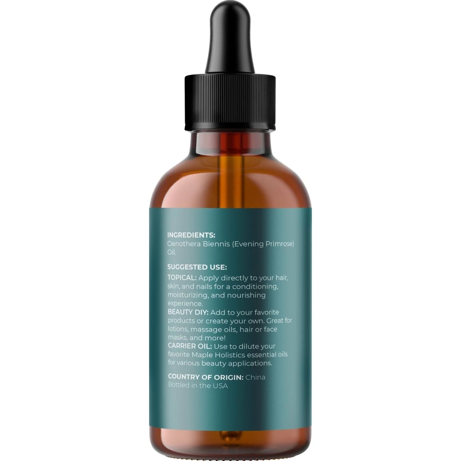 Pure Evening Primrose Oil for Skin - Cold Pressed Natural Face Moisturizer and Nourishing Hair Oil - Use in DIY Skin Care for Dry Flaky Skin Hydration and as a Carrier Oil for Essential Oils Mixing