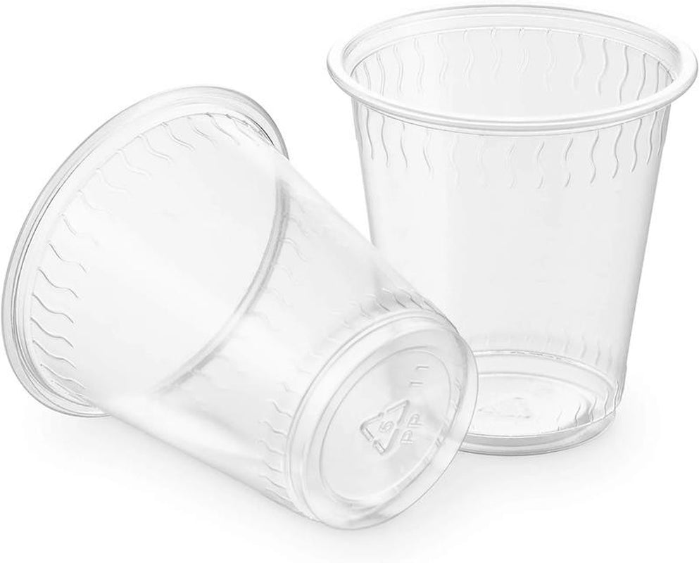 3 Oz Clear Disposable Cups Plastic Cups for Party, 100-Pack