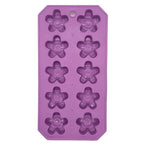 Flexible Thermoplastic 10-Cube Ice Cube Tray - Fun Flower Shapes 3 Pack