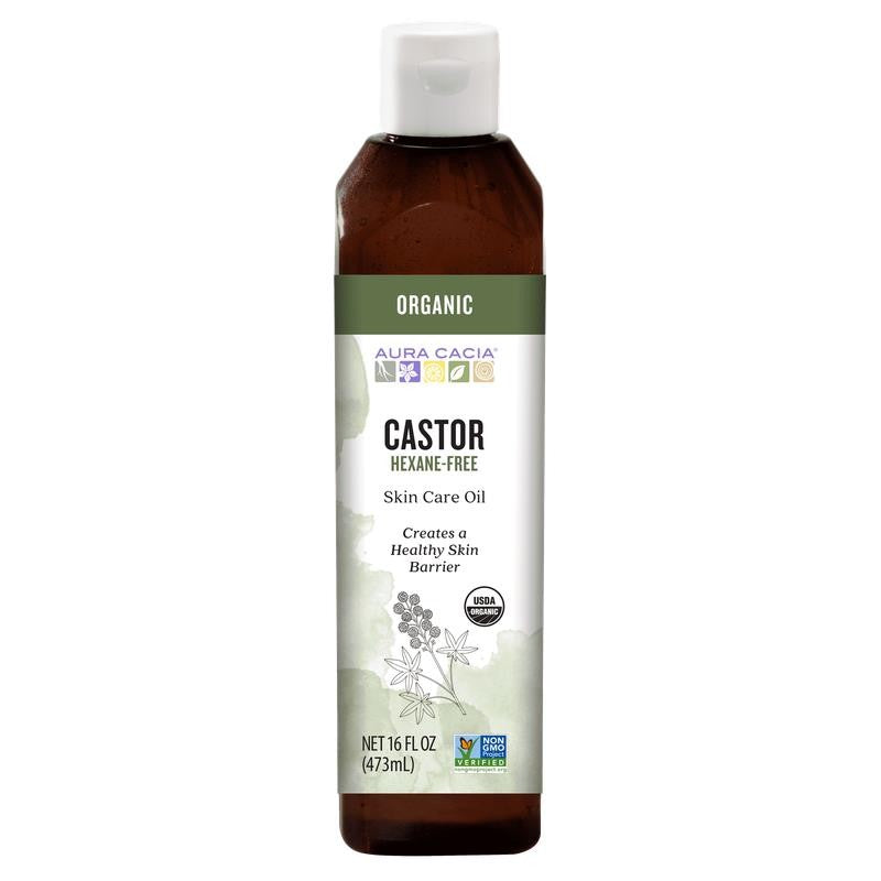 Certified Organic Castor Skin Care Oil, 16 Fl Oz