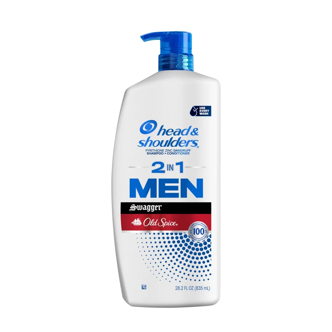 Head and Shoulders Men 2 in 1 Dandruff Shampoo and Conditioner, Old Spice Swagger, 28.2 Fl Oz