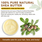 100% Pure & Natural Shea Butter Raw - 2 Pack Skin Moisturiser -Enriched with Nourishing Vitamins,Long-Lasting Hydration for Dry Skin,7.8 Oz