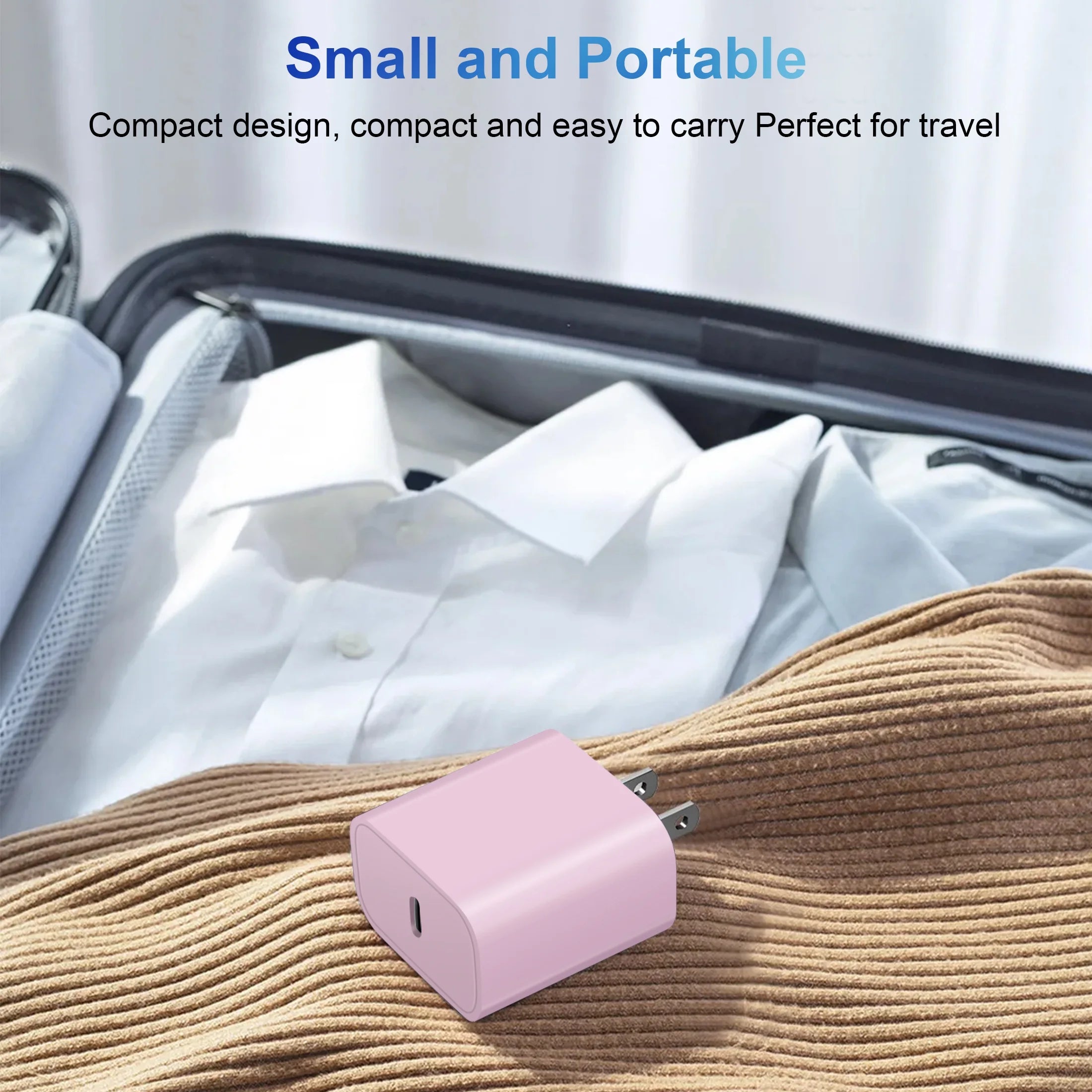 Iphone 14 11 12 13 Fast Charger-20W PD USB C Wall Charger with 6FT Fast Charging Cable Compatible for Iphone 14/13/12/11/Pro/Pro Max/Mini/Xs Max/Xr/X-Pink
