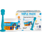 Triple Paste Diaper Rash Cream, 8Oz + Spatula Bundle - Zinc Oxide Ointment and Diaper Cream Spatula