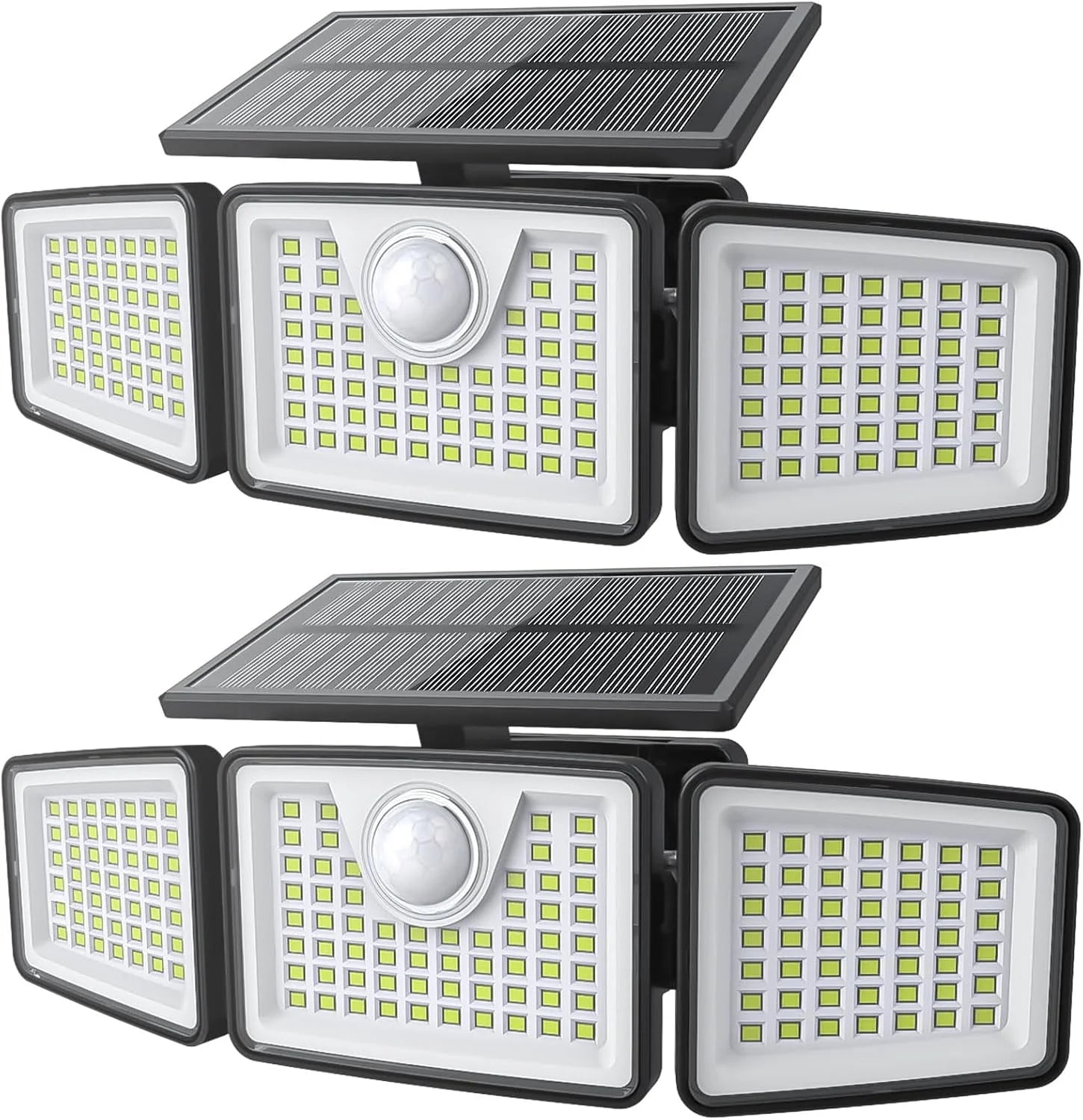 2 Pack Solar Lights Outdoor,156Led 2500LM Solar Flood Lights Waterproof,Mot