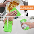 16 Pack Kitchen Sponges for Dishes Cleaning Non Scratch Compressed Sponges