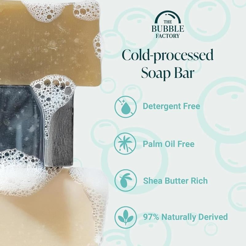 Fresh & Clean Collection 3 Pack Soap Eucalyptus, Unscented, Charcoal Mud Tea Tre