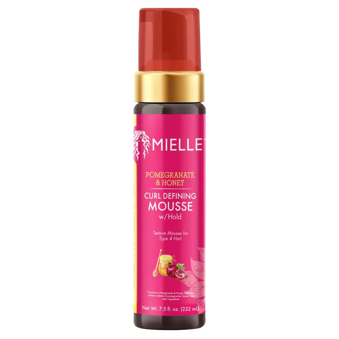 Mielle Pomegranate and Honey Curl Defining Mousse with Hold 7.5 Fl. Oz