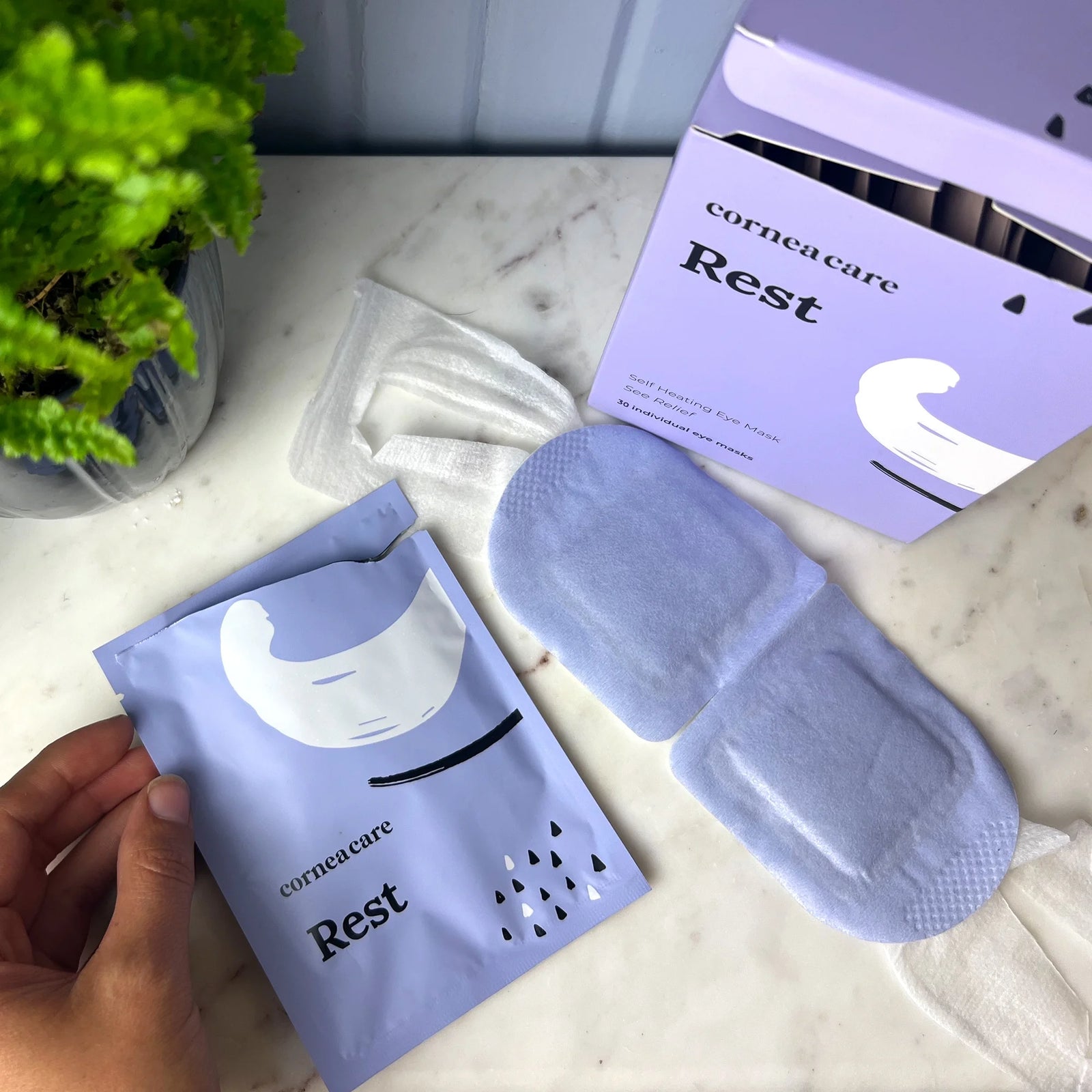 Cornea Care Preservative, Paraben & Fragrance Free Heated Eye Mask for Dry Eye