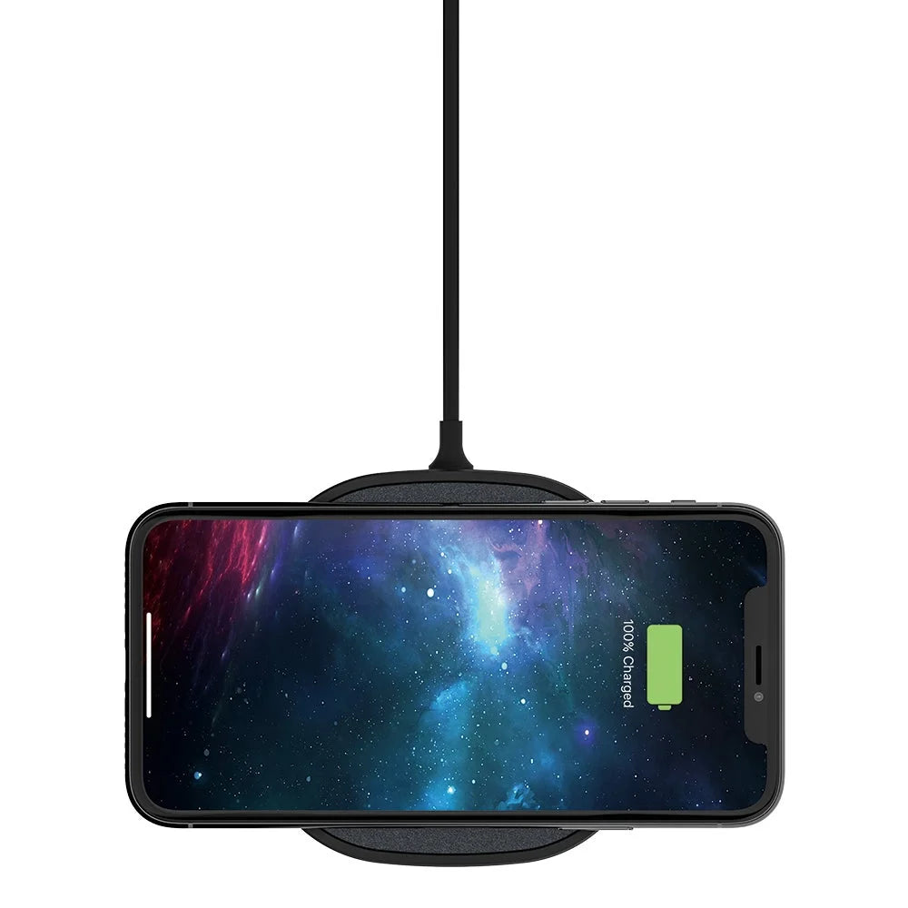 Mophie Universal - Wireless Charger Pad + AC Power Adapter - 15 Watt - Black