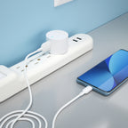 Onn 12W Single USB-A Port Wall Charger with 3Ft Micro-Usb to USB Cable, Foldable Plug, White