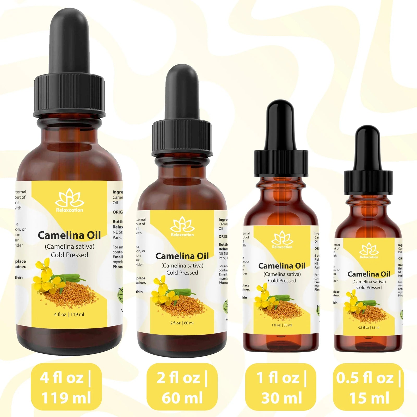 Camelina Oil – 0.5 Oz | – Omega-Rich & Fast Absorbing