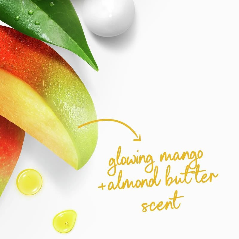 Glowing Gentle Body Wash for Women Mango & Almond Butter, 20 Oz