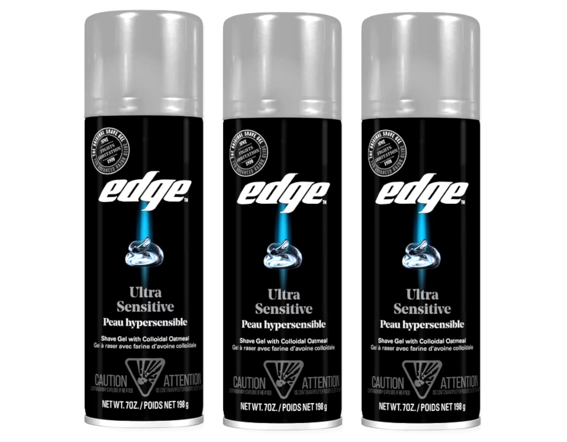 3 Pack - Edge Shave Gel, Fragrance Free, Ultra Sensitive 7 Oz