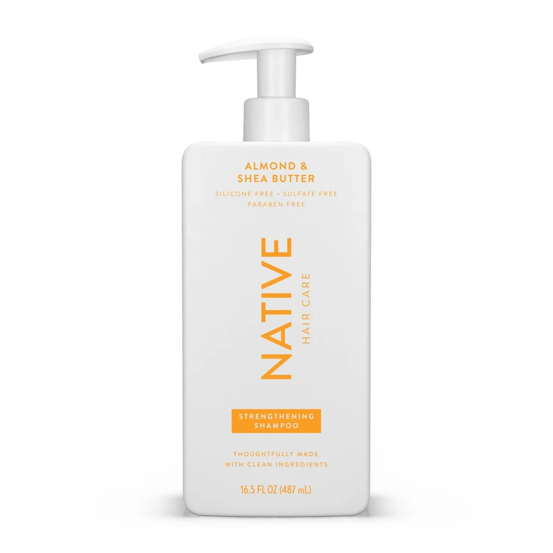 Native Strengthening Shampoo, Almond & Shea Butter, Sulfate & Paraben Free, 16.5 Oz