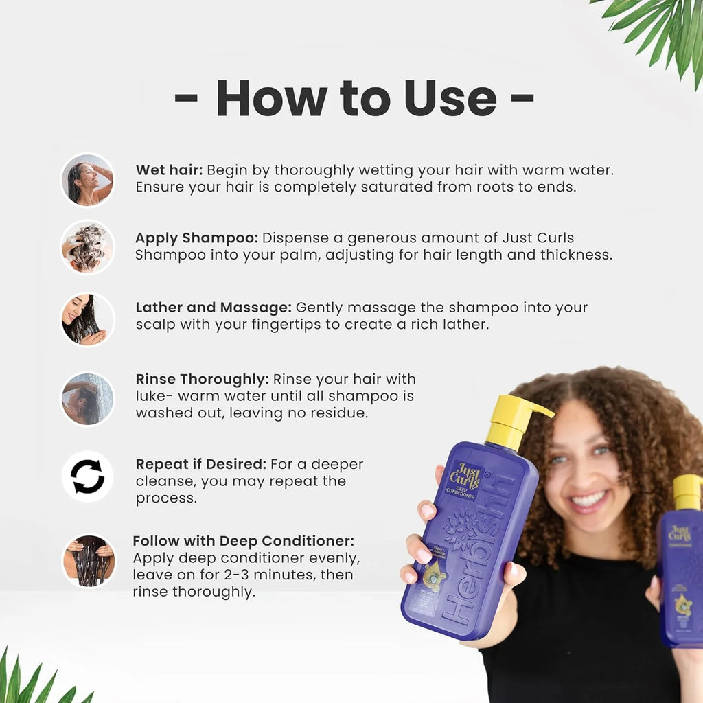 (4 Pack)  Just Curls Deep Conditioner with Avocado & Coconut Oil, Repairs Extreme Damaged Hair, Moisturizing & Conditioning, Frizzy Hair Control, Paraben-Free & Vegan , 16.91 Fl.Oz