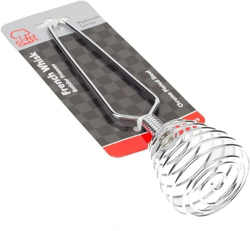 7" Steel Spring Coil Whisk, French Whisk - Great for Hand Mixing Eggs, Cream, Gr