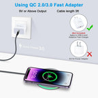 ABCPOW 15W Fast Wireless Charger Samsung Android Fast Charging Pad Qi-Certified Wireless Charger Mat Wireless Charger Station Compatible for Iphone 17 16 15 14 Samsung Galaxy S25 S24 S23 S22,Grey