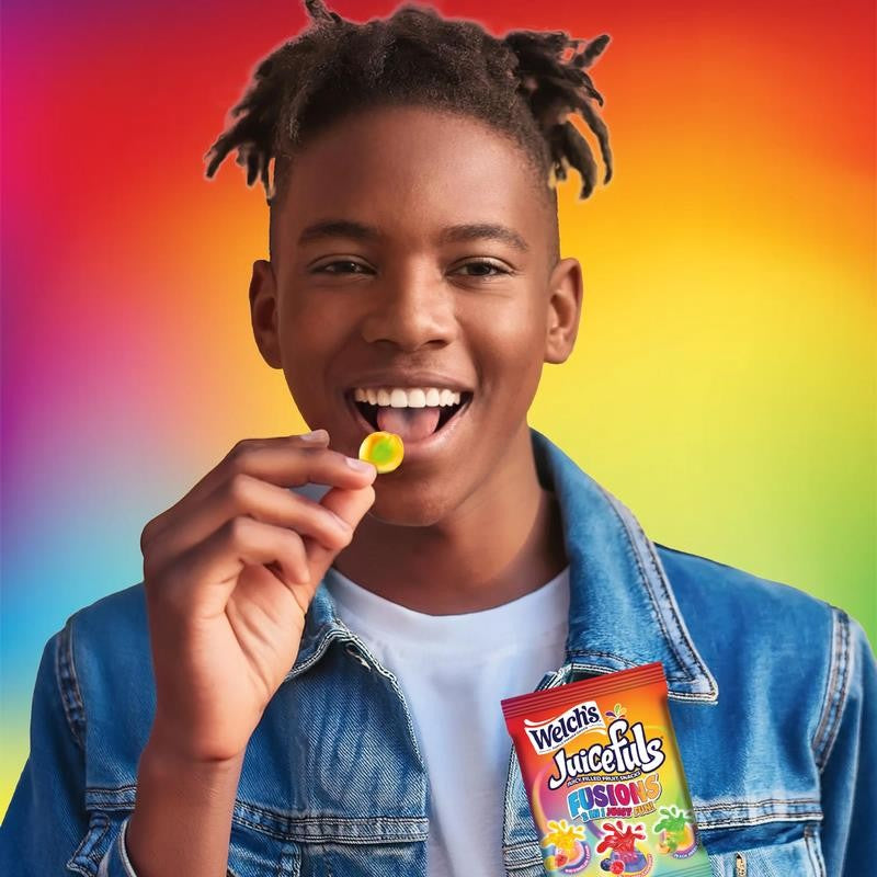 Fruit Snacks - Juicefuls Fusions, 20 Count Snack Box – 0.8Oz Snack Packs, Gluten