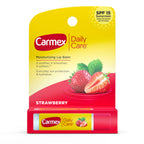 Carmex Daily Care Moisturizing Lip Balm Stick, SPF 15, Strawberry Flavor, 1 Count