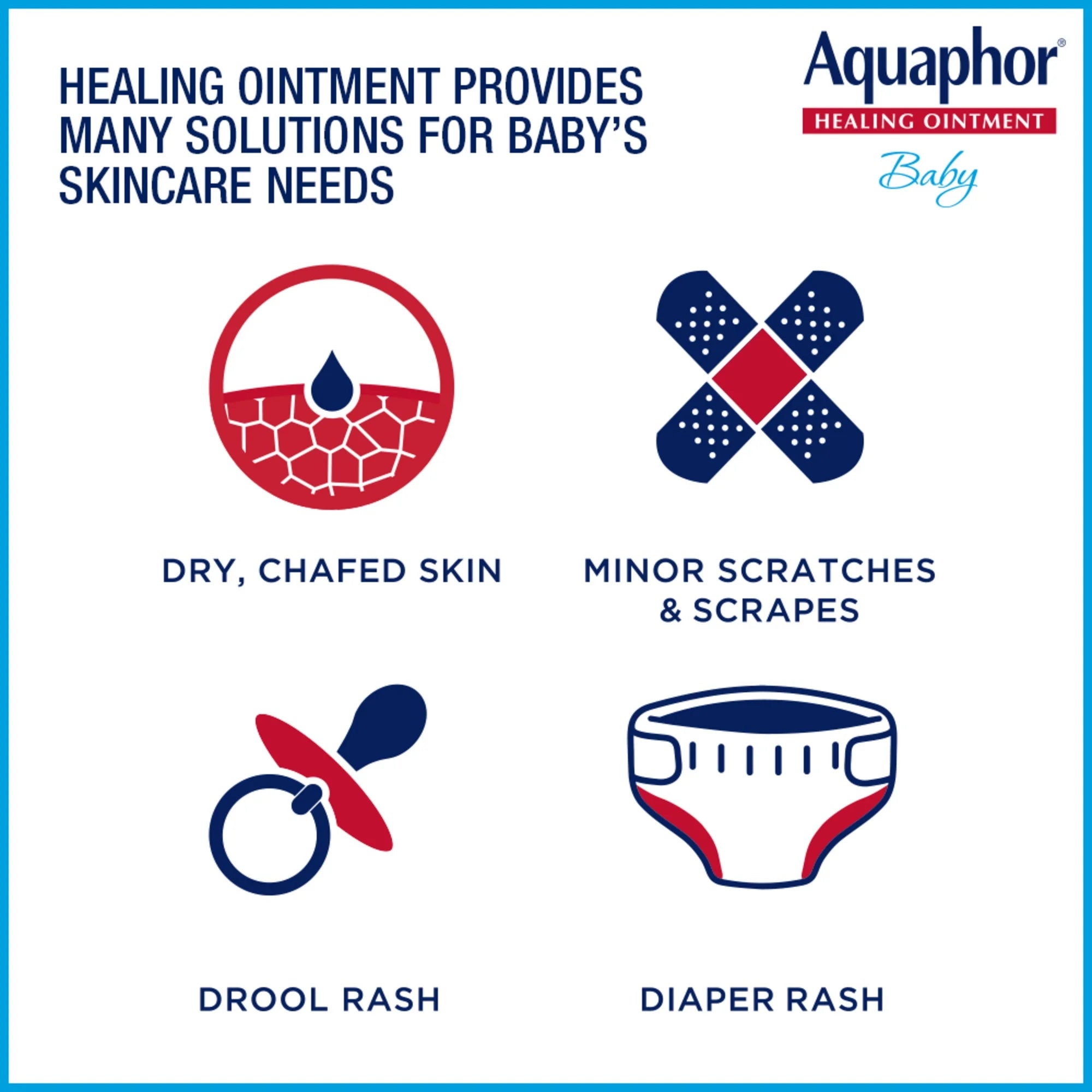 Aquaphor Baby Healing Ointment for Teething, Drool and Diaper Rash, Hypoallergenic, 14 Oz