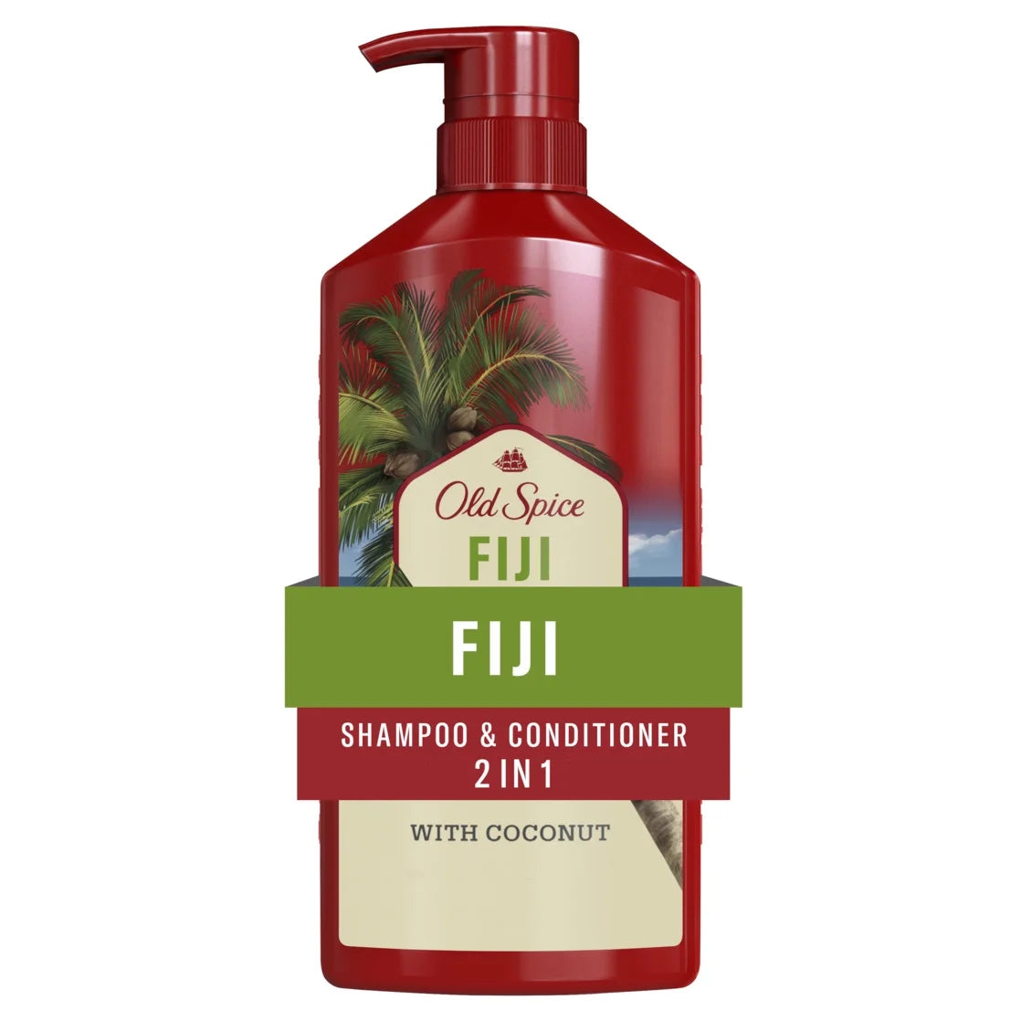 2In1 Mens Shampoo and Conditioner, All Hair Types, Fiji, 22 Fl Oz