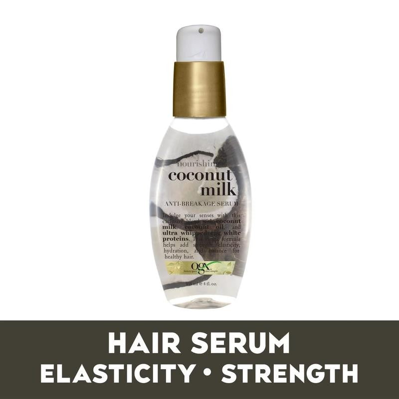 Coconut Milk Moisturizing Strength & Shine, Leave-In Treatment Hair Serum, 4 Fl