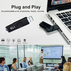 1TB USB Flash Drive 1000GB 1Pack Rotatable Memory Stick External Storage Drive F