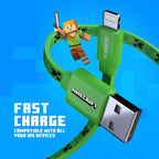 Liquipel Powertek Minecraft USB-A to Lightning - Creeper