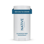 Deodorant, Aluminum Free, Sea Salt & Cedar, for Women and Men, 2.65 Oz