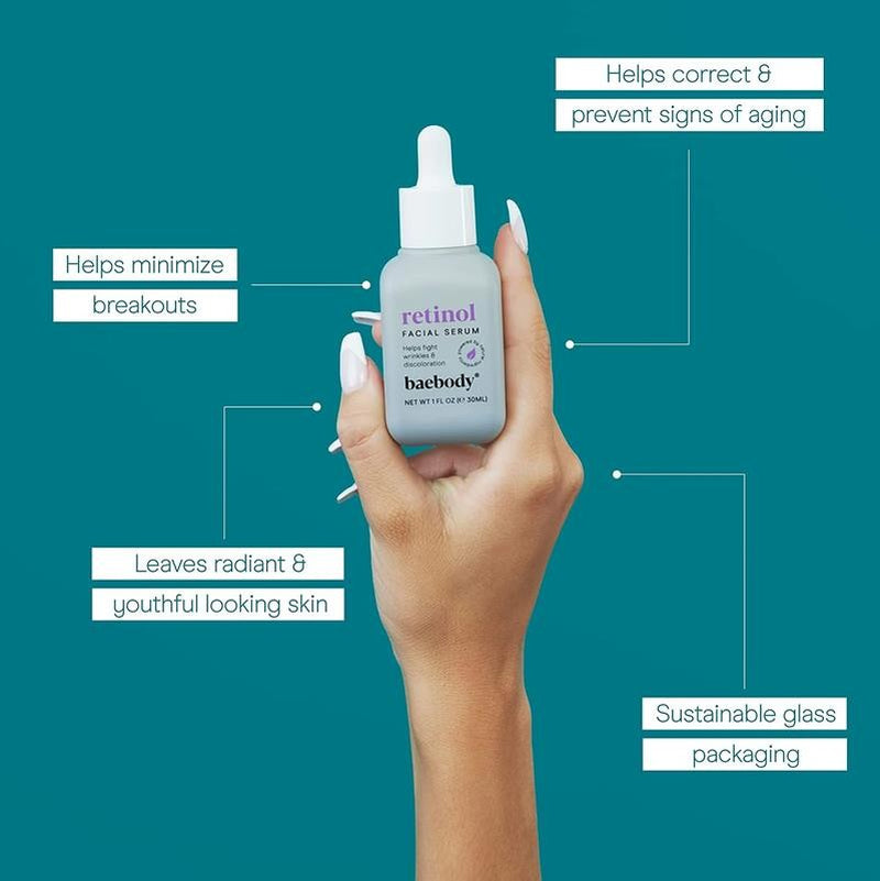 Critically Acclaimed Retinol Topical Facial Serum with Vitamin E, Hyaluronic Aci