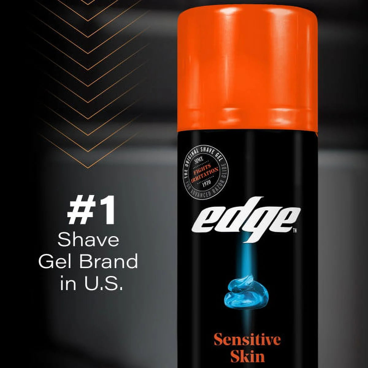 3 Pack - Edge Shave Gel, Sensitive Skin with Aloe 2.75 Oz