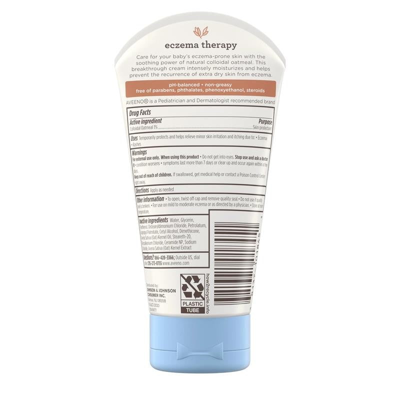 Baby Eczema Therapy Moisturizing Cream Body Lotion with Oatmeal, 5 Oz