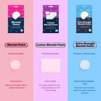 (2 Pack) Custom Blemish Patch with Hydrocolloid, Non Medicated, for All Ski Typ