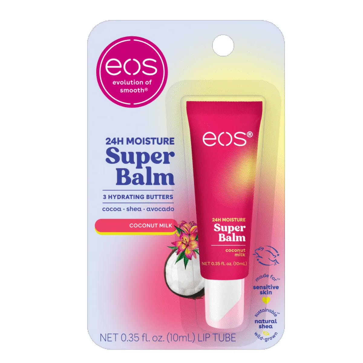 24H Moisture Super Balm- Coconut Milk, Lip Sleeping Mask, 0.35 Fl Oz (1 Pack)
