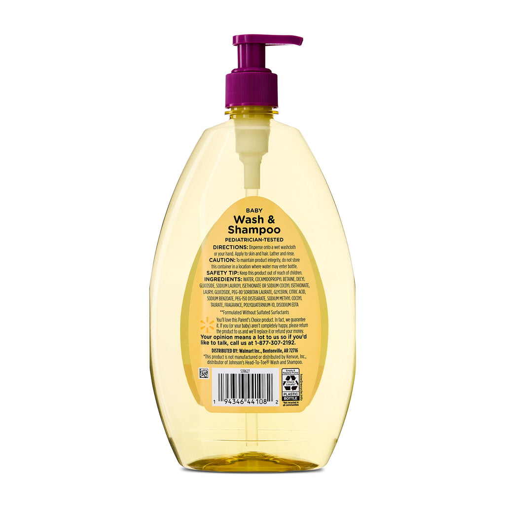 (2 Pack) Parent'S Choice Baby Wash & Shampoo Tear Free Formula, 27.1 Fl Oz