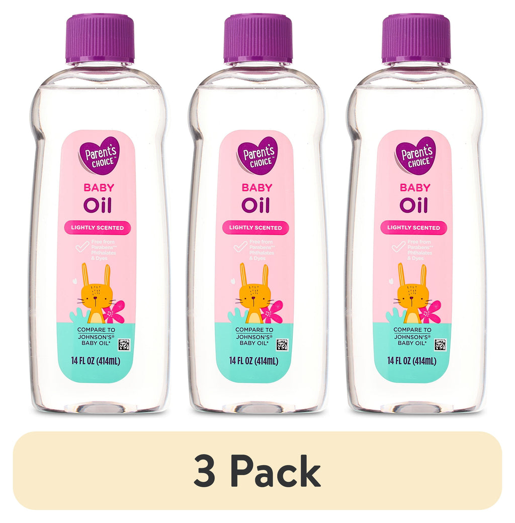 (3 Pack) Parent'S Choice Baby Moisturizing Oil, 14 Fl Oz