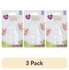 (3 Pack) Parent'S Choice Wide Neck Silicone Nipples, 6+ Months, 3 Pack