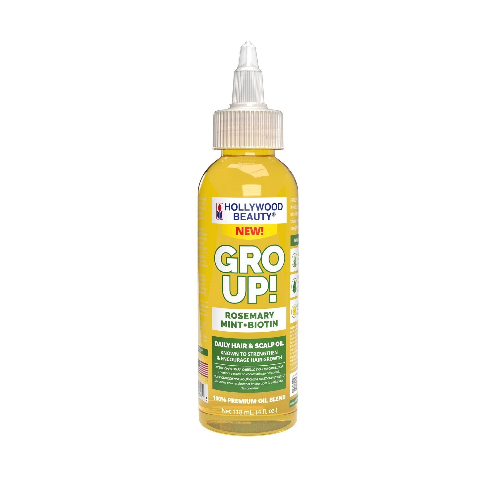 Gro up Rosemary, Mint and Biotin Daily Hair & Scalp Oil, 4 Fl Oz, All Hair Types