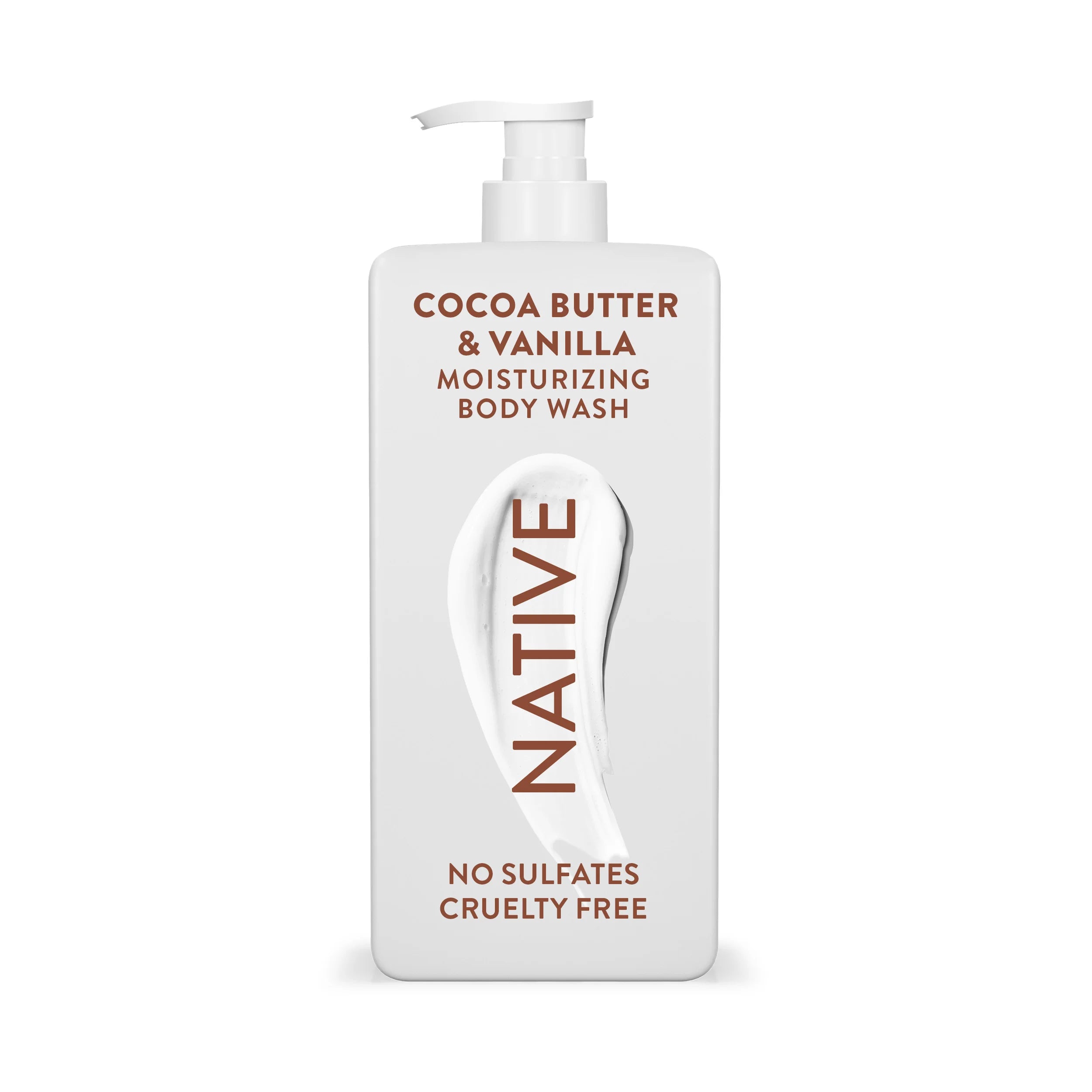 Native Cocoa Butter & Vanilla Moisturizing Body Wash 18 Oz