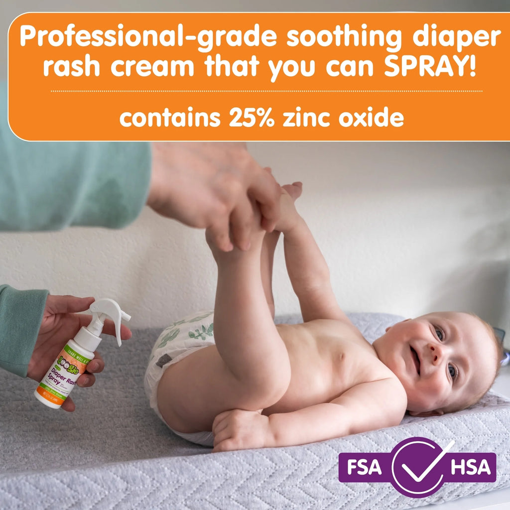 Boogie No-Rub Liquid Diaper Rash Spray with Zinc Oxide, 1.7 Fl Oz